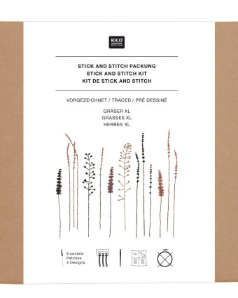 Kit Stick & Stitch - Herbes XL - Rico Design - Mercerine
