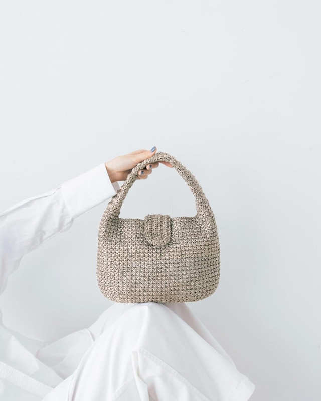 Livre Crochet - Sacs en Raphia Mailles en Serrées - Mercerine