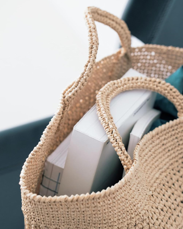 Livre Crochet - Sacs en Raphia Mailles en Serrées - Mercerine