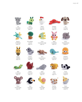 Livre Crochet - Les mini-amigurumis au crochet - Mercerine