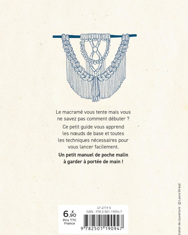 Livre Macramé - Mon p'tit cours de poche, les techniques de base - Mercerine