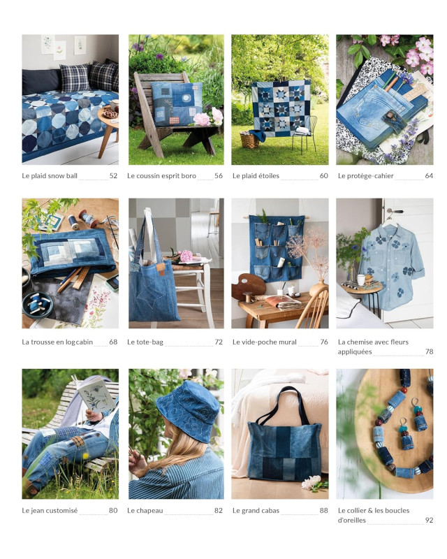 Livre Couture - Création en jeans, 20 pièces à coudre - Mercerine