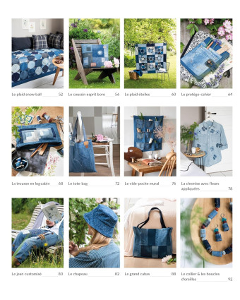Livre Couture - Création en jeans, 20 pièces à coudre - Mercerine