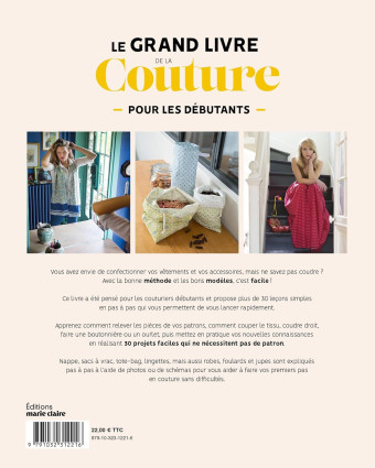 Livre Couture - Le grand livre de la couture pour les débutants, 30 créations - Mercerine