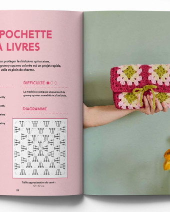 Livre Crochet - Granny Squares, facile, découvrir, se lancer, créer - Mercerine