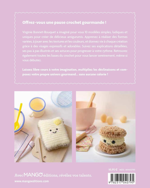 Livre Crochet - Gourmandises Kawai au Crochet, 10 créations - Mercerine
