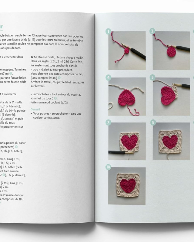 Livre Crochet - Irrésistibles granny squares au crochet, 12 créations - Mercerine