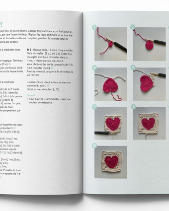 Livre Crochet - Irrésistibles granny squares au crochet, 12 créations - Mercerine