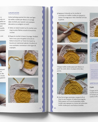 Livre Crochet - Irrésistibles granny squares au crochet, 12 créations - Mercerine