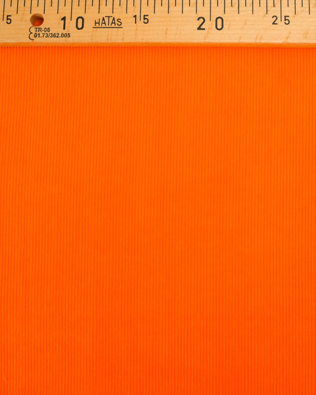 Tissu Velours Côtelé Mandarine Oekotex   - Mercerine