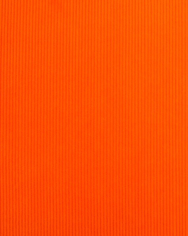 Tissu Velours Côtelé Mandarine Oekotex   - Mercerine