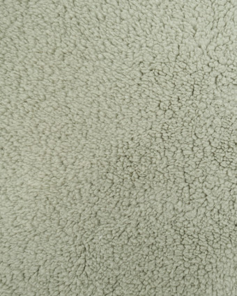 Tissu Sherpa Uni Sauge - Mercerine