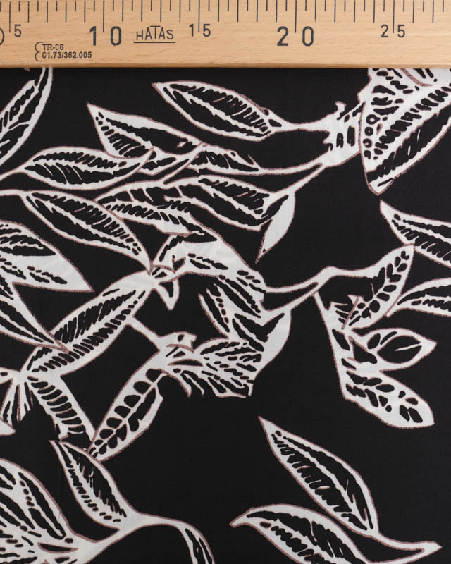 Viscose Flores Noir - Mercerine