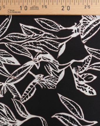 Viscose Flores Noir - Mercerine