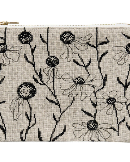 Kit Broderie Pochette - Echinacée - Rico Design - Mercerine