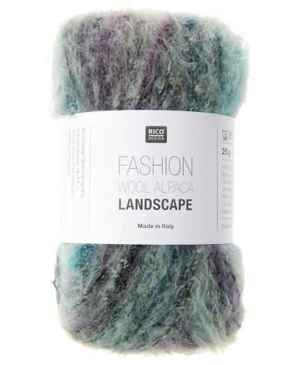 Fil à tricoter Fashion Wool Alpaca Landscape 45% Laine - Rico Design - Mercerine