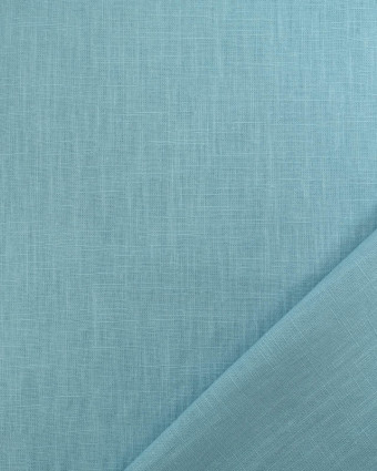 Tissu Lin Ramie Coton Bleu Ciel - Mercerine