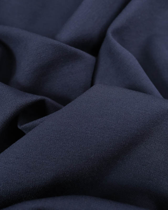 Tissu Jersey Milano Bleu Nuit - Mercerine