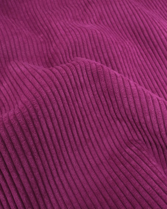 Velours Côtelé Huggy Aubergine - Mercerine