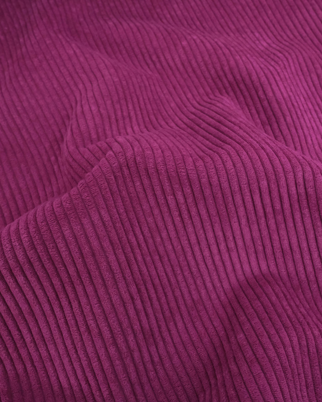 Velours Côtelé Huggy Aubergine - Mercerine