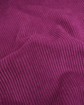 Velours Côtelé Huggy Aubergine - Mercerine