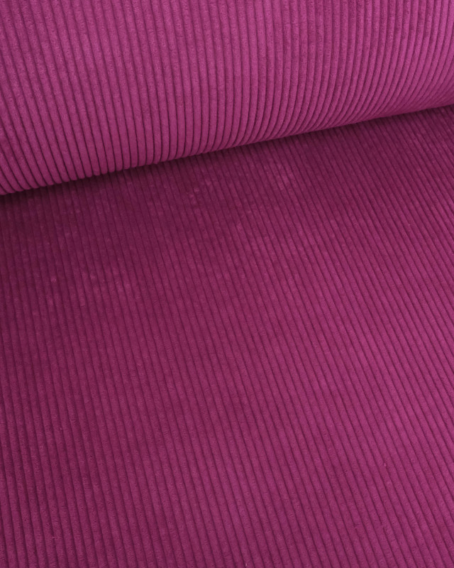 Velours Côtelé Huggy Aubergine - Mercerine