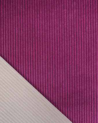 Velours Côtelé Huggy Aubergine - Mercerine