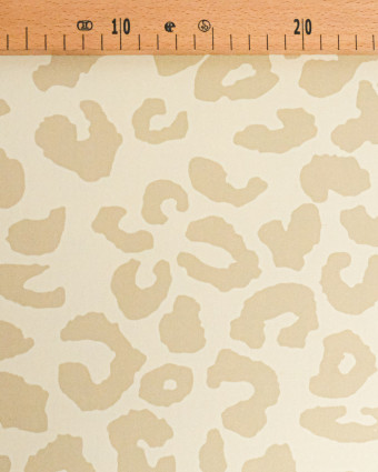 Toile Canvas Léopard Fond Naturel Beige - Mercerine