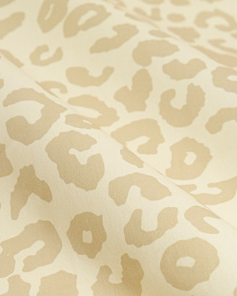 Toile Canvas Léopard Fond Naturel Beige - Mercerine