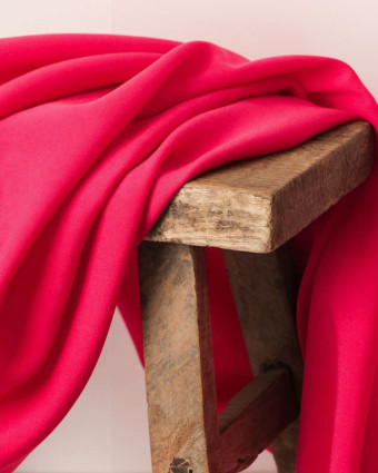 Tissu Viscose Rose Fuschia Alina  - Mercerine