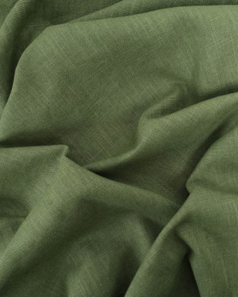 Tissu Lin Ramie Coton Olive - Mercerine