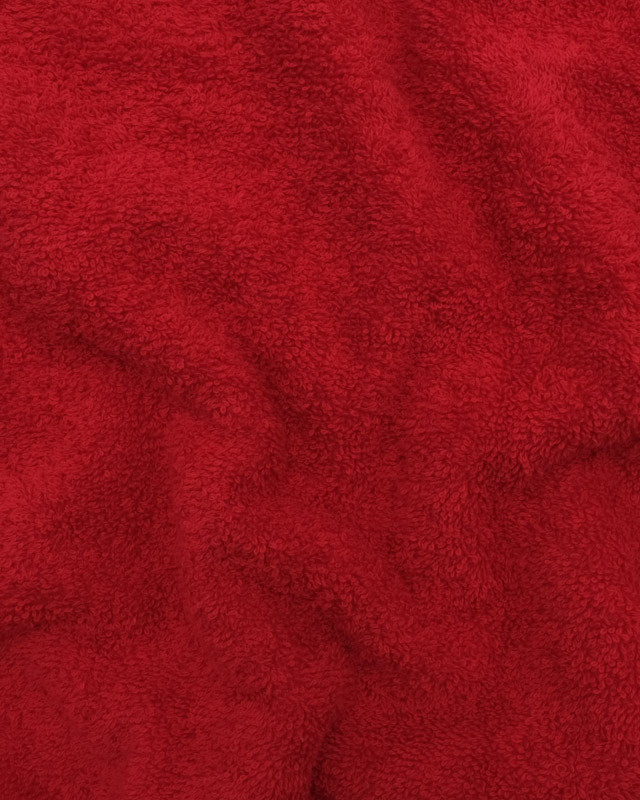 Tissu éponge Hotel coton rouge : en ligne - Mercerine