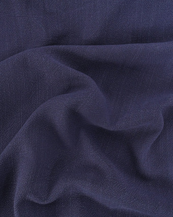 Tissu Lin Lavé Viscose Indigo Luna - Mercerine