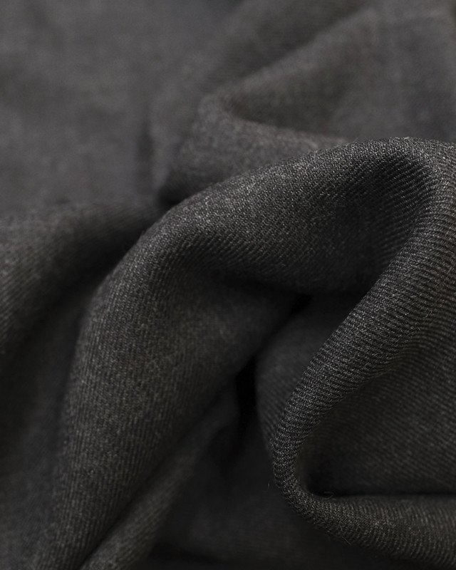 Sergé souple Gris Foncé  - Mercerine