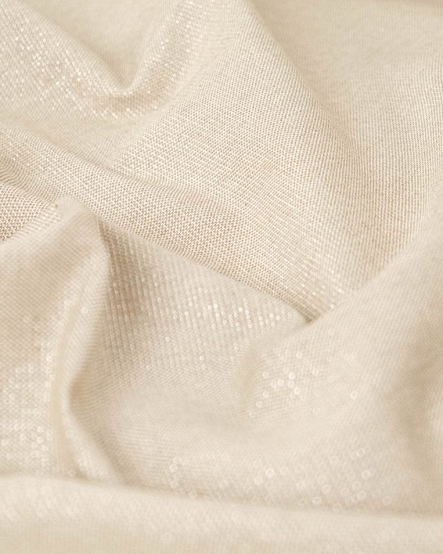Aspect Lin Lurex Naturel Argent - Mercerine