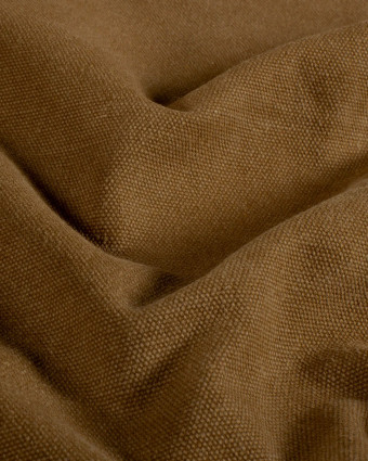 Tissu Toile Canvas Epaisse Marron - Mercerine