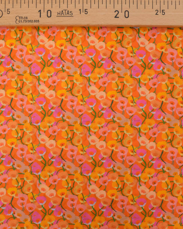 Voile de Coton Mila Corolle Orange