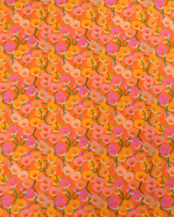 Voile de Coton Mila Corolle Orange