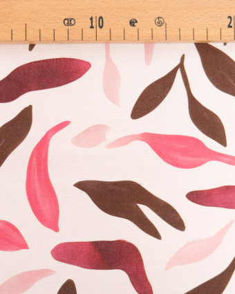 Viscose Mélangée Imprimé Elena Rose Cacao - Mercerine