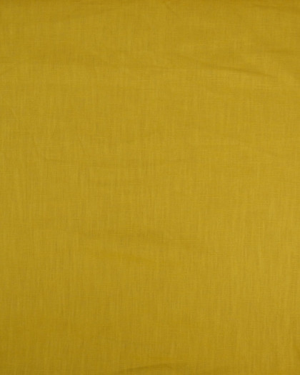 Tissu lin lavé jaune moutarde - Achat tissu en ligne Mercerine