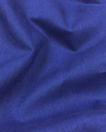 Coupon - Voile de coton Bleu roi - par 10cm