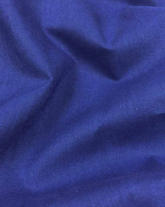 Coupon - Voile de coton Bleu roi - par 10cm
