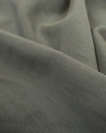  Tissu Soie coton gris taupe - 10cm -  Mercerine
