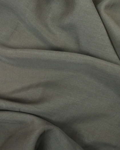  Tissu Soie coton gris taupe - 10cm -  Mercerine