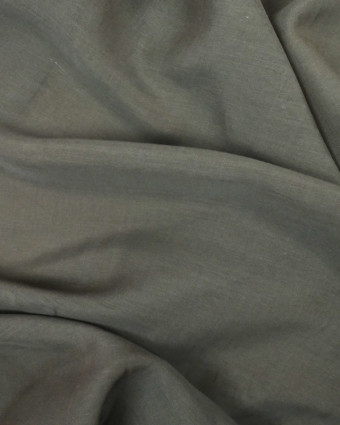  Tissu Soie coton gris taupe - 10cm -  Mercerine
