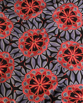 Tissu Coton Inspiration Wax Bamori Gris Rouge