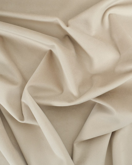 Velours Suédine Ameublement Beige Victor - Mercerine