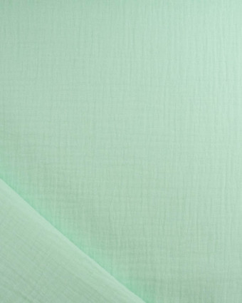 Tissu Gaze de Coton Menthe Thaïs - Mercerine