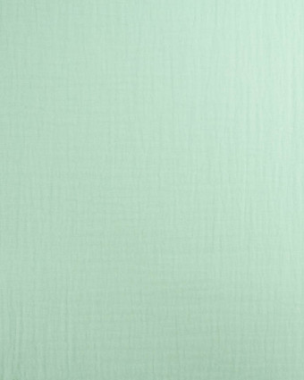 Tissu Gaze de Coton Menthe Thaïs - Mercerine