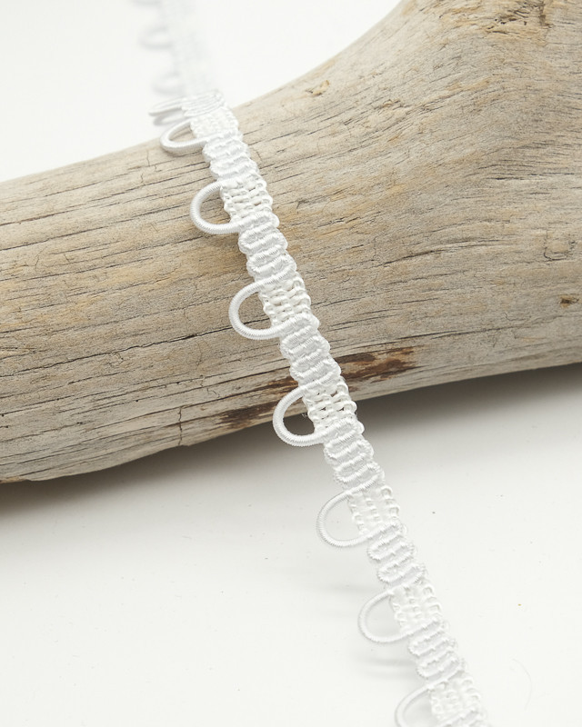Boutonnière élastique Blanc ou Noir - Mercerine